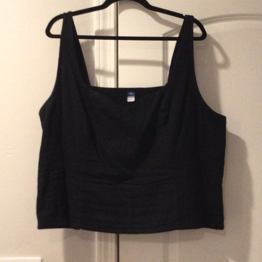 Plus size linen corset top